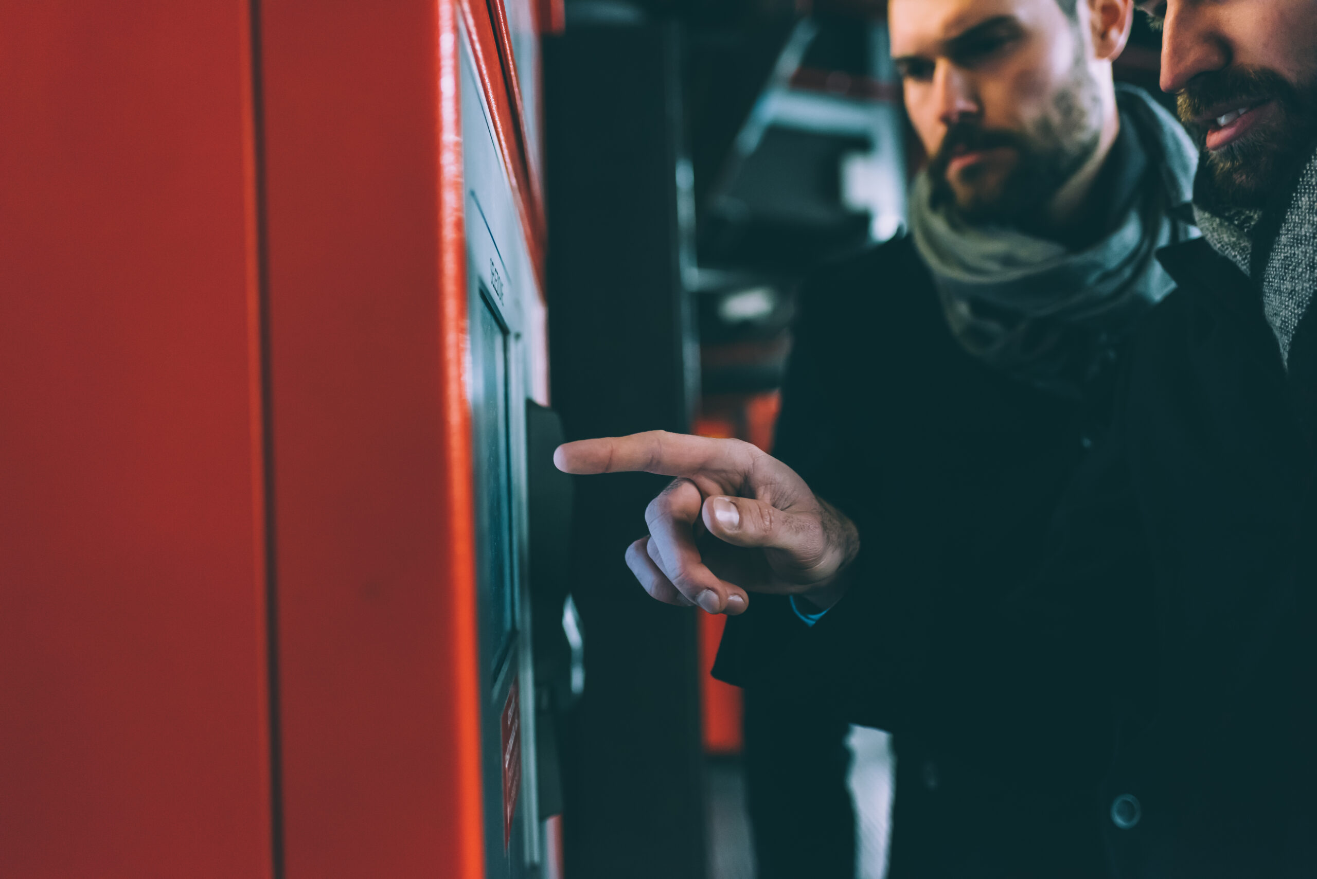 Close Up Man Hands Buying Ticket
